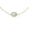 Merrit Classic Mother-of-Pearl Gold-Tone Stainless Steel Station Bracelet Merrit Classic Mother-of-Pearl Gold-Tone Stainless Steel Station Bracelet
