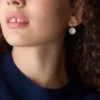 Merrit Classic Mother-of-Pearl Rose Gold-Tone Stainless Steel Drop Earrings Merrit Classic Mother-of-Pearl Rose Gold-Tone Stainless Steel Drop Earrings