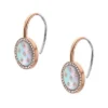 Merrit Classic Mother-of-Pearl Rose Gold-Tone Stainless Steel Drop Earrings Merrit Classic Mother-of-Pearl Rose Gold-Tone Stainless Steel Drop Earrings