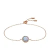 Merrit Classic Mother-of-Pearl Rose Gold-Tone Stainless Steel Station Bracelet Merrit Classic Mother-of-Pearl Rose Gold-Tone Stainless Steel Station Bracelet
