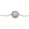 Merrit Classic Mother-of-Pearl Rose Gold-Tone Stainless Steel Station Bracelet Merrit Classic Mother-of-Pearl Rose Gold-Tone Stainless Steel Station Bracelet