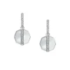 Merrit Timeless Mother Of Pearl Silver-Tone Stainless Steel Drop Earrings Merrit Timeless Mother Of Pearl Silver-Tone Stainless Steel Drop Earrings
