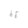 Merrit Timeless Mother Of Pearl Silver-Tone Stainless Steel Drop Earrings Merrit Timeless Mother Of Pearl Silver-Tone Stainless Steel Drop Earrings