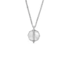 Merrit Timeless Mother Of Pearl Silver-Tone Stainless Steel Pendant Necklace Merrit Timeless Mother Of Pearl Silver-Tone Stainless Steel Pendant Necklace