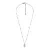 Merrit Timeless Mother Of Pearl Silver-Tone Stainless Steel Pendant Necklace Merrit Timeless Mother Of Pearl Silver-Tone Stainless Steel Pendant Necklace