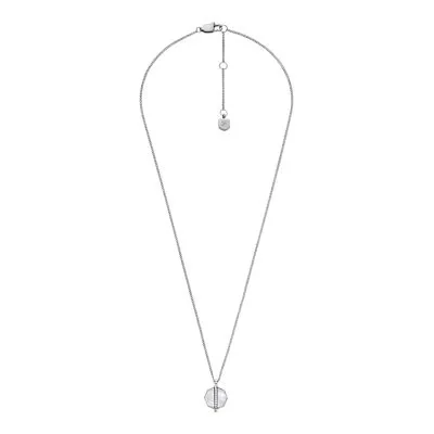 Merrit Timeless Mother Of Pearl Silver-Tone Stainless Steel Pendant Necklace Merrit Timeless Mother Of Pearl Silver-Tone Stainless Steel Pendant Necklace