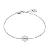 Merrit Timeless Mother Of Pearl Silver-Tone Stainless Steel Station Bracelet Merrit Timeless Mother Of Pearl Silver-Tone Stainless Steel Station Bracelet