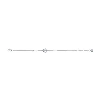 Merrit Timeless Mother Of Pearl Silver-Tone Stainless Steel Station Bracelet Merrit Timeless Mother Of Pearl Silver-Tone Stainless Steel Station Bracelet