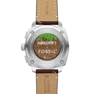 Minecraft x Fossil Limited-Edition Grass Block Chronograph Watch Minecraft x Fossil Limited-Edition Grass Block Chronograph Watch