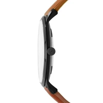 Minimalist Slim Three-Hand Light Brown Leather Watch Minimalist Slim Three-Hand Light Brown Leather Watch