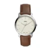 Minimalist Three-Hand Brown Leather Watch Minimalist Three-Hand Brown Leather Watch