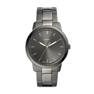 Minimalist Three-Hand Smoke Stainless Steel Watch