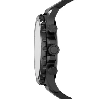 Nate Chronograph Black Leather Watch Nate Chronograph Black Leather Watch