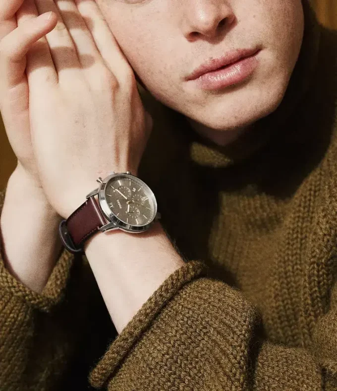 Neutra Chronograph Brown Leather Watch Neutra Chronograph Brown Leather Watch