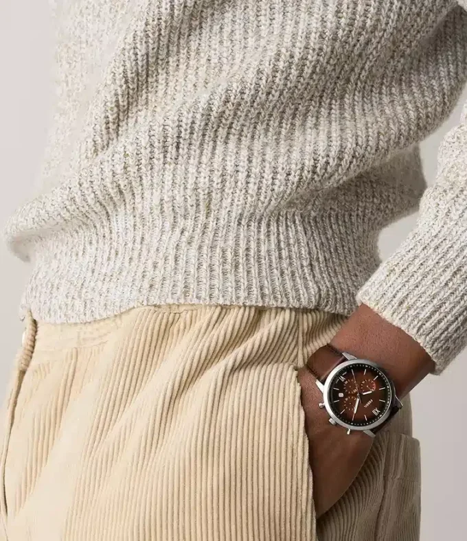 Neutra Chronograph Brown Leather Watch Neutra Chronograph Brown Leather Watch