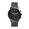Neutra Chronograph Smoke Stainless Steel Mesh Watch
