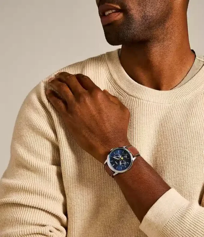 Neutra Moonphase Multifunction Brown Leather Watch Neutra Moonphase Multifunction Brown Leather Watch