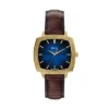Nick Jonas x Fossil Machine Luxe Blue Vignette Three-Hand Brown Croco Leather Watch Nick Jonas x Fossil Machine Luxe Blue Vignette Three-Hand Brown Croco Leather Watch
