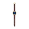Nick Jonas x Fossil Machine Luxe Blue Vignette Three-Hand Brown Croco Leather Watch Nick Jonas x Fossil Machine Luxe Blue Vignette Three-Hand Brown Croco Leather Watch