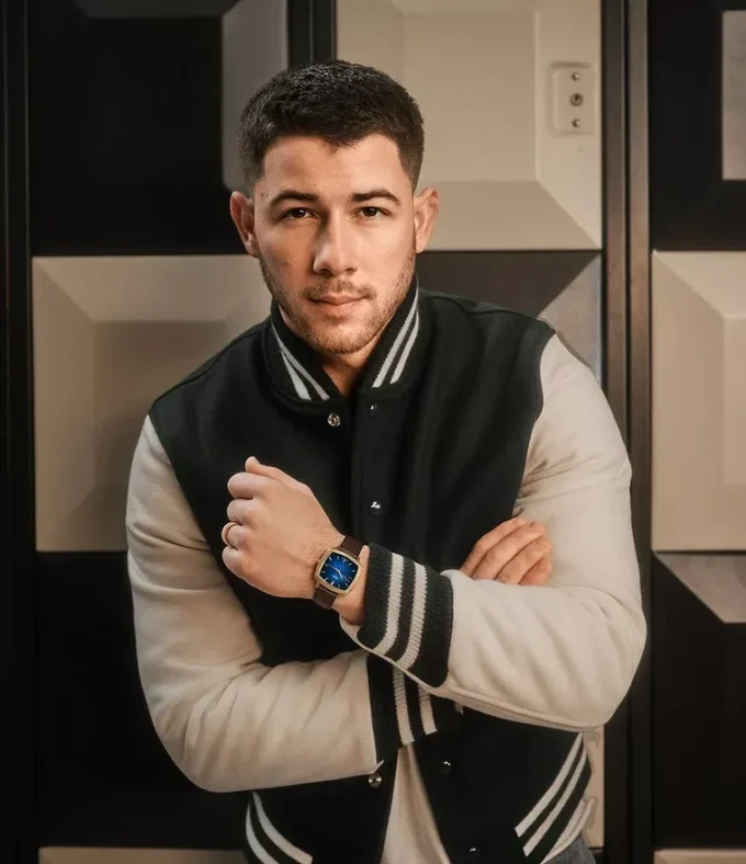 Nick Jonas x Fossil Machine Luxe Blue Vignette Three-Hand Brown Croco Leather Watch Nick Jonas x Fossil Machine Luxe Blue Vignette Three-Hand Brown Croco Leather Watch