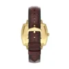 Nick Jonas x Fossil Machine Luxe Blue Vignette Three-Hand Brown Croco Leather Watch Nick Jonas x Fossil Machine Luxe Blue Vignette Three-Hand Brown Croco Leather Watch