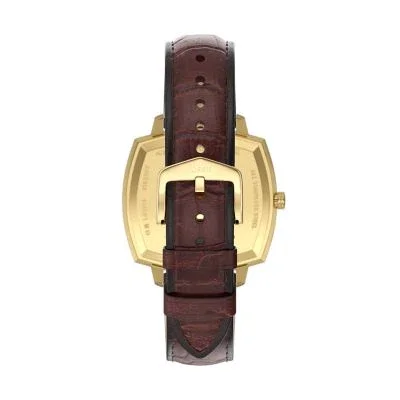 Nick Jonas x Fossil Machine Luxe Blue Vignette Three-Hand Brown Croco Leather Watch Nick Jonas x Fossil Machine Luxe Blue Vignette Three-Hand Brown Croco Leather Watch