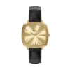 Nick Jonas x Fossil Machine Luxe Three-Hand Black Croco Leather Watch