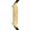 Nick Jonas x Fossil Machine Luxe Three-Hand Black Croco Leather Watch
