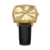Nick Jonas x Fossil Machine Luxe Three-Hand Black Croco Leather Watch