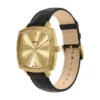 Nick Jonas x Fossil Machine Luxe Three-Hand Black Croco Leather Watch