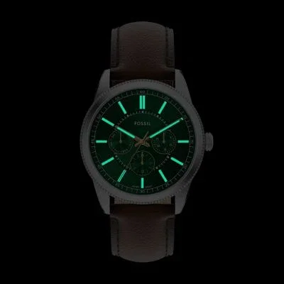Pearson Multifunction Brown Leather Watch Pearson Multifunction Brown Leather Watch