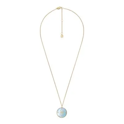 Pisces Sutton Zodiac Gold-Tone Stainless Steel Green Mother-of-Pearl Pendant Necklace Pisces Sutton Zodiac Gold-Tone Stainless Steel Green Mother-of-Pearl Pendant Necklace