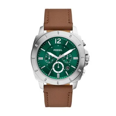 Privateer Chronograph Brown Leather Watch Privateer Chronograph Brown Leather Watch