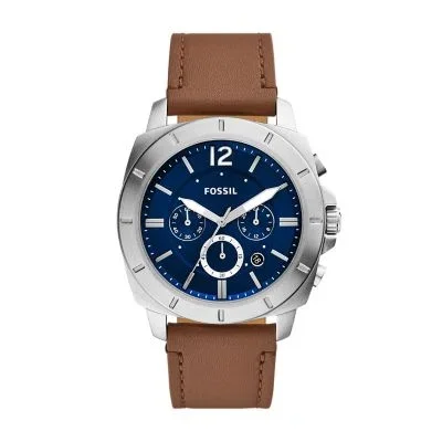 Privateer Chronograph Brown Leather Watch Privateer Chronograph Brown Leather Watch