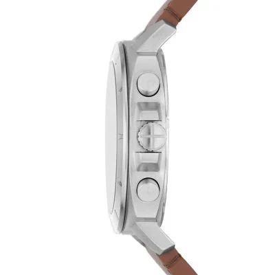 Privateer Chronograph Brown Leather Watch Privateer Chronograph Brown Leather Watch