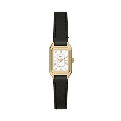 Raquel Mini Three-Hand Black Leather Watch Raquel Mini Three-Hand Black Leather Watch