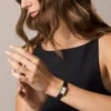 Raquel Mini Three-Hand Black Leather Watch Raquel Mini Three-Hand Black Leather Watch