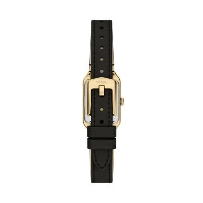Raquel Mini Three-Hand Black Leather Watch Raquel Mini Three-Hand Black Leather Watch
