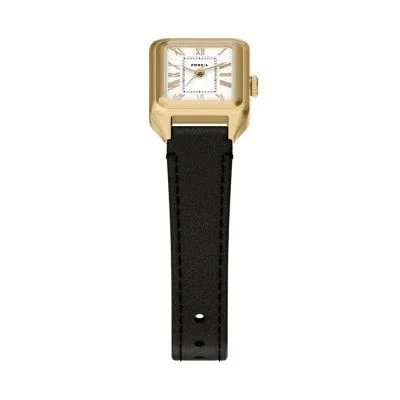 Raquel Mini Three-Hand Black Leather Watch Raquel Mini Three-Hand Black Leather Watch