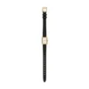 Raquel Mini Three-Hand Black Leather Watch Raquel Mini Three-Hand Black Leather Watch