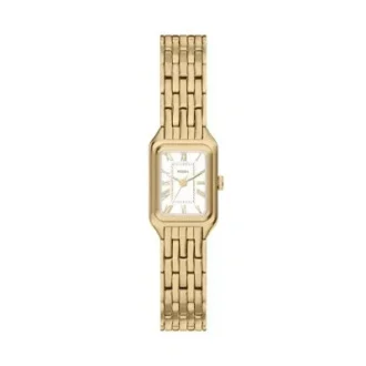 Raquel Mini Three-Hand Gold-Tone Stainless Steel Watch