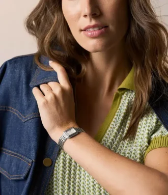 Raquel Mini Three-Hand Stainless Steel Watch
