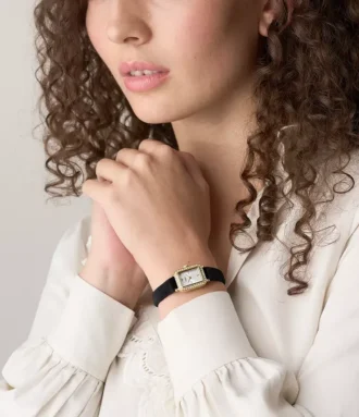 Raquel Mini Two-Hand Black Velvet Watch