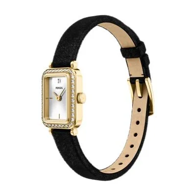 Raquel Mini Two-Hand Black Velvet Watch Raquel Mini Two-Hand Black Velvet Watch