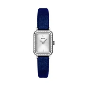 Raquel Mini Two-Hand Blue Velvet Watch