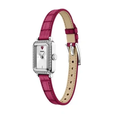 Raquel Mini Two-Hand Pink Leather Watch Raquel Mini Two-Hand Pink Leather Watch