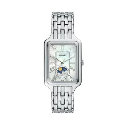 Raquel Sun Moon Multifunction Stainless Steel Watch Raquel Sun Moon Multifunction Stainless Steel Watch