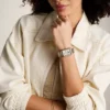 Raquel Sun Moon Multifunction Two-Tone Stainless Steel Watch Raquel Sun Moon Multifunction Two-Tone Stainless Steel Watch