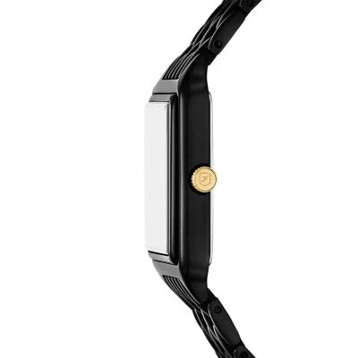 Raquel Three-Hand Date Black Stainless Steel Watch Raquel Three-Hand Date Black Stainless Steel Watch
