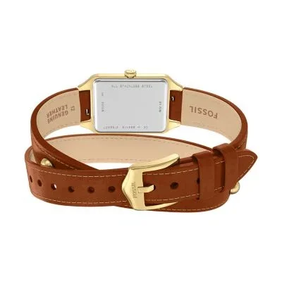 Raquel Three-Hand Date Brown Leather Watch Raquel Three-Hand Date Brown Leather Watch